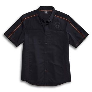 Harley Davidson Men's Black Vented Performance Skull Shirt size XL